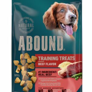 Petiscos macios para treinamento de cães Abound , carne bovina - 11 oz