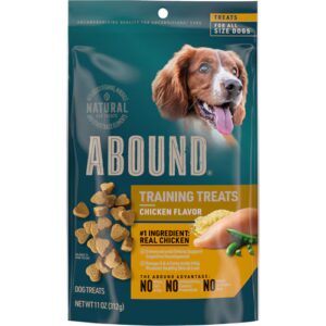 Petiscos macios para treinamento de cães Abound com frango - 11 oz