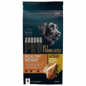 Ração seca para cães Abound Pro, formulada por veterinários, com frango e aveia para peso saudável - 3,6 kg