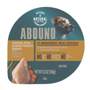 Ração úmida para cães Abound com frango, ervilhas e batata-doce - 3,5 oz