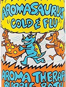 Abra Therapeutics Banho de Espuma Aromasaurus Aromaterapia Resfriado e Gripe - 20 oz