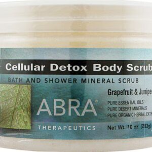 Abra Therapeutics Cellular Detox Body Scrub Toranja e Zimbro - 12 oz
