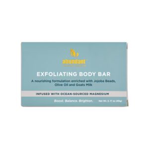 Sabonete corporal esfoliante de magnésio Abundant Natural Health - 3,2 oz