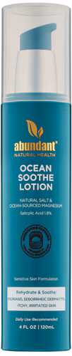 Loção Abundant Natural Health Ocean Soothe com 1,8% de ácido salicílico - 4 fl oz