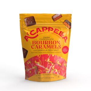 Caramelos de chocolate amargo e bourbon Acappella - 3,25 oz
