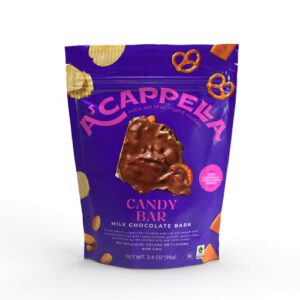 Barra de chocolate ao leite Acappella Bark - 3,4 oz