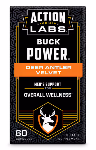 Action Labs Buck Power Deer Antler Velvet - 60 cápsulas
