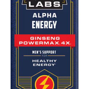 Action Labs Ginseng PowerMax 4X - Energia Alfa -- 50 Cápsulas Vegetarianas