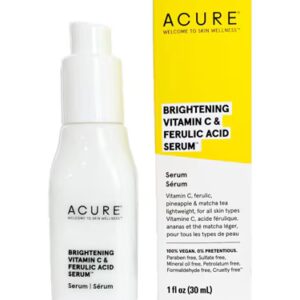 Acure Brightening Vitamin C & Ferulic Acid Oil Free Serum -- 1 fl oz