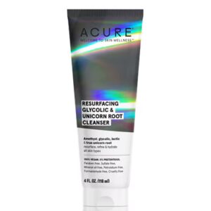 Limpador Acure Resurfacing Glycolic + Raiz de Unicórnio -- 4 fl oz