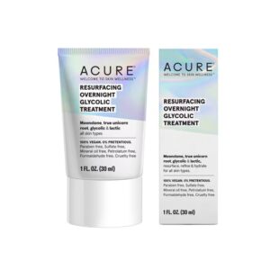Tratamento noturno com ácido glicólico Acure Resurfacing - 1 fl oz
