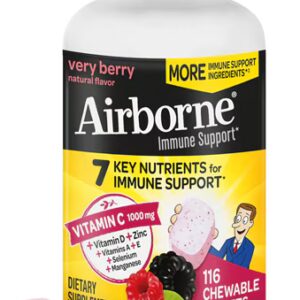 Suporte imunológico aerotransportado Very Berry - 116 comprimidos mastigáveis