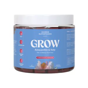 Akasha Superfoods Grow Hair & Beauty Gummies Pomegranate Paradise - 60 gomas