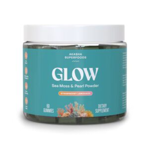 Akasha Superfoods Sea Moss Glow Gummies Morango Limonada -- 60 Gomas