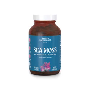 Mistura de vitalidade de musgo marinho da Akasha Superfoods - 60 cápsulas