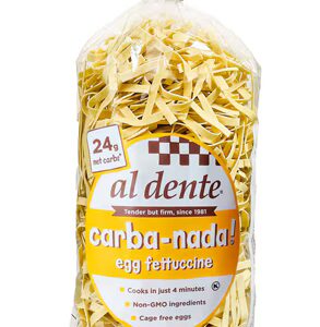 Macarrão Fettuccine de Ovo Al Dente Carba-Nada - 10 onças
