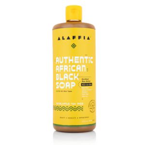 Sabonete preto africano autêntico Alaffia tudo em um - Eucalipto e árvore do chá - 32 fl oz