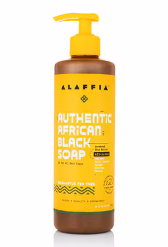 Sabonete preto africano autêntico Alaffia tudo em um - Eucalipto e árvore do chá - 16 fl oz