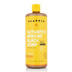 Sabonete preto africano autêntico Alaffia tudo em um - sem perfume - 32 fl oz