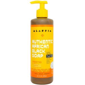 Sabonete preto africano autêntico Alaffia tudo em um - sem perfume - 16 fl oz