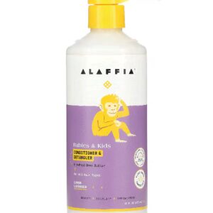 Condicionador e desembaraçador Alaffia Babies & Kids Limão Lavanda -- 16 fl oz