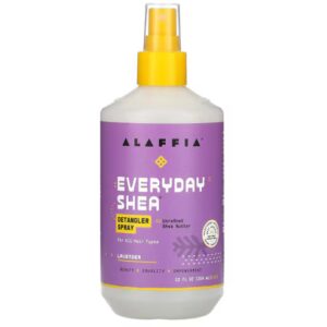 Spray desembaraçante Alaffia EveryDay Shea - Lavanda selvagem - 12 fl oz