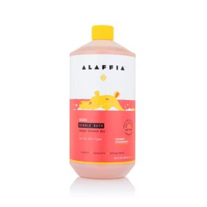 Alaffia Kids Espuma de Banho Coco Morango - 32 fl oz