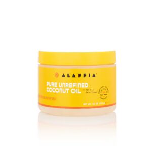 Óleo de coco não refinado Alaffia - sem perfume - 11 oz