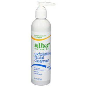 Limpador facial esfoliante Alba Botanica - 8 fl oz