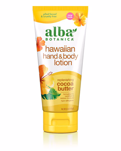 Alba Botanica Loção Havaiana para Mãos e Corpo com Manteiga de Cacau - 6 oz