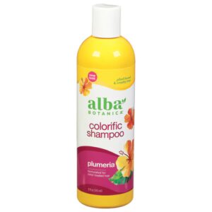 Shampoo Natural Havaiano Natural Alba Botanica Colorific Plumeria -- 12 fl oz