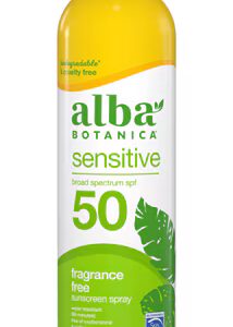 Alba Botanica Sensitive Protetor Solar Spray FPS 50 Sem Fragrância -- 6 fl oz
