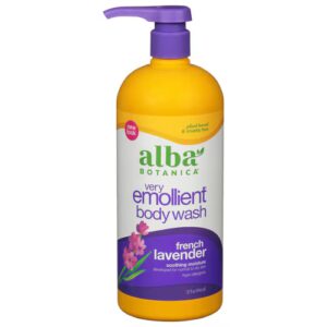 Alba Botanica Gel de Banho e Ducha Muito Emoliente Lavanda Francesa - 32 fl oz