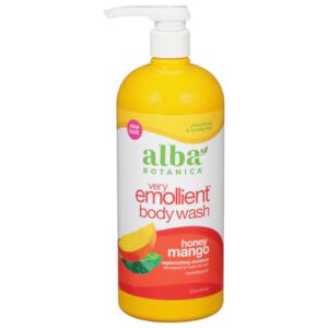 Alba Botanica Gel de Banho e Ducha Muito Emoliente Mel e Manga - 32 fl oz