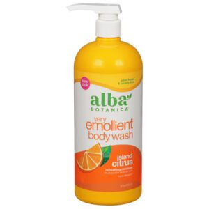 Alba Botanica Gel de Banho e Ducha Muito Emoliente Island Citrus - 32 fl oz