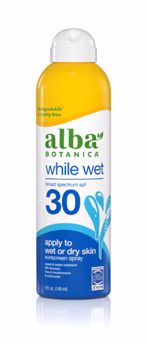 Alba Botanica Protetor Solar Spray FPS 30 While Wet - 6 fl oz