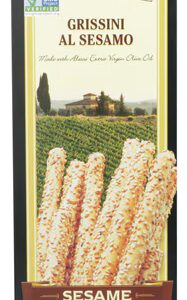 Palitos de pão Alessi sem transgênicos com gergelim - 4,4 oz