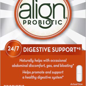 Suplemento probiótico Align - Suporte digestivo 24 horas por dia, 7 dias por semana - 56 cápsulas
