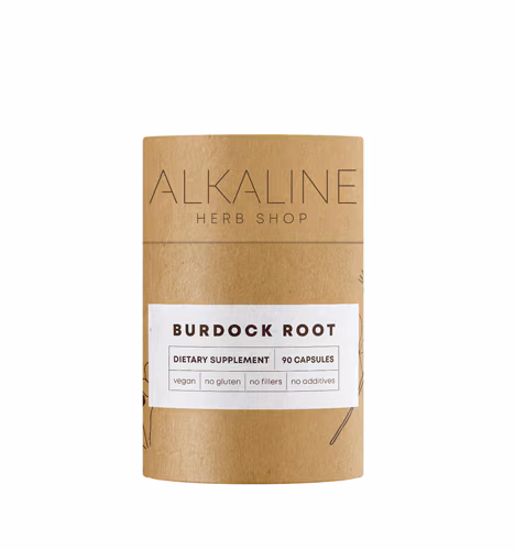 Suplemento de raiz de bardana da Alkaline Herb Shop - 90 cápsulas