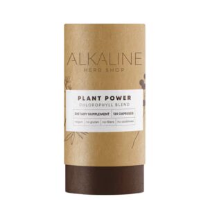 Suplemento Alkaline Herb Shop Plant Power - Clorofila - 120 Cápsulas