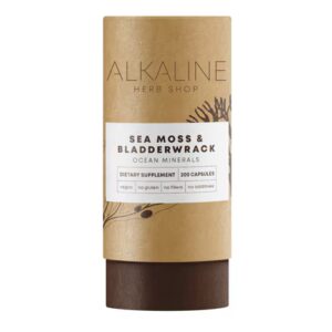 Suplemento de musgo marinho e fucus da Alkaline Herb Shop - 200 cápsulas
