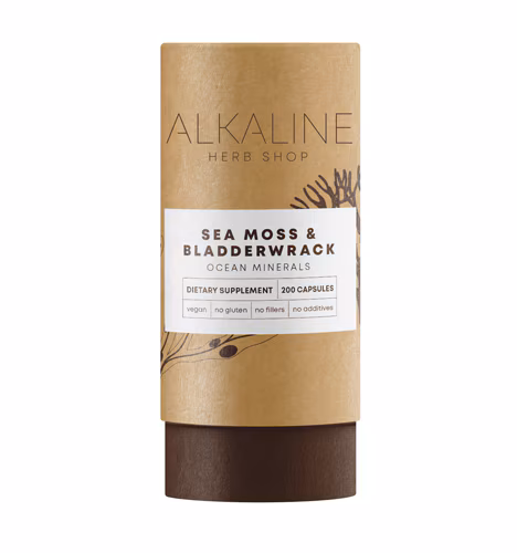 Suplemento de musgo marinho e fucus da Alkaline Herb Shop - 200 cápsulas