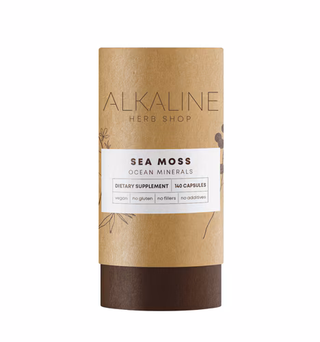 Suplemento de musgo marinho da Alkaline Herb Shop - 140 cápsulas