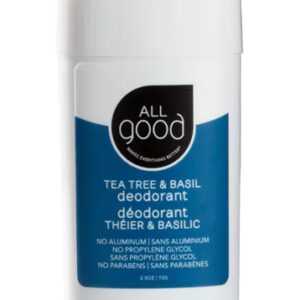Desodorante All Good sem alumínio - Tea Tree e manjericão - 2,5 oz