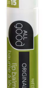 Bálsamo labial orgânico All Good - FPS 15 original - 0,15 oz