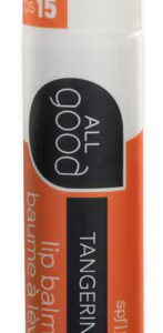 Bálsamo labial orgânico All Good - FPS 15 Tangerina - 0,15 oz