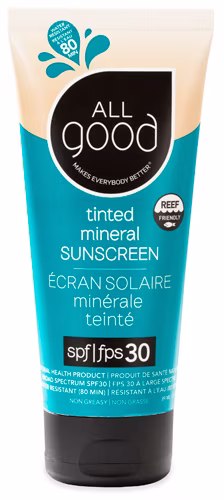 Loção Protetor Solar Mineral com Cor All Good FPS 30 - 1 fl oz