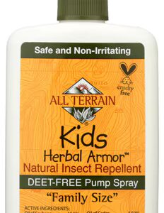 Spray repelente natural de insetos Herbal Armor para crianças All Terrain Kids, sem Deet - 8 fl oz