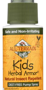 Spray repelente natural de insetos All Terrain Kids Herbal Armor sem Deet - 2 fl oz