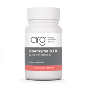 Allergy Research Group Coenzima Q10 com Vitamina C -- 50 mg - 75 Cápsulas Vegetarianas